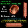 Image 1 : Lincoln 1c roll, 1995-d 50 pcs Wrapper.