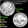 Image 1 : 1936-d/d Buffalo Nickel FS-502 RPM 5c Grades vf++