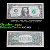 Image 1 : Group of 5 **Star Note** $1 Federal Reserve Notes, Series 1963 to 2009, XF to AU Grade Grades Select