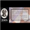 Image 3 : 2003A $2 Federal Reserve Note, Uncirculated 2008 BEP Folio Issue (Chicago, IL) Grades Gem CU