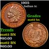 Image 1 : 1905 Indian Cent 1c Grades Select Unc BN