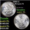 Image 1 : 1881-s Morgan Dollar $1 Grades Choice Unc+ PL