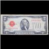 Image 2 : 1928E $2 Red Seal United States Note Key Date To Series Grades vf, very fine
