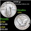 Image 1 : 1928-p Standing Liberty Quarter 25c Grades vf++