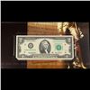 Image 3 : 2003A $2 Federal Reserve Note, Uncirculated 2009 BEP Folio Issue (St. Louis, MO) Grades Gem CU