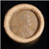 Image 2 : Mixed small cents 1c orig shotgun roll, 1917-s Wheat Cent, 1889 Indian Cent other end, Brinks Wrappe