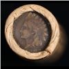 Image 3 : Mixed small cents 1c orig shotgun roll, 1917-s Wheat Cent, 1889 Indian Cent other end, Brinks Wrappe