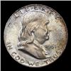 Image 2 : 1951-d Franklin Half Dollar 50c Grades Choice Unc+ FBL