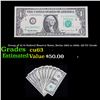 Image 1 : Group of 10 $1 Federal Reserve Notes, Series 1963 to 2009, All CU Grade Grades Select CU