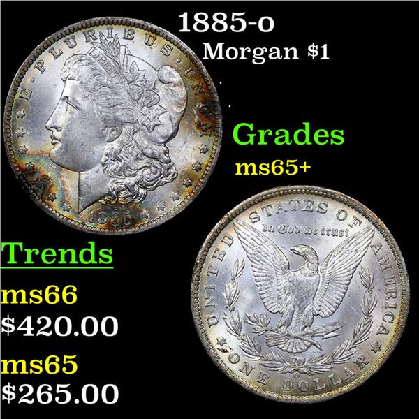 1885-o Morgan Dollar $1 Grades GEM+ Unc