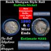 Image 1 : Buffalo Nickel Shotgun Roll in Old Bank Style 'Bell Telephone'  Wrapper 1920 &d Mint Ends Grades