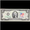 Image 2 : 1976 $2 Federal Reserve Note 1st Day of Issue, with Stamp (Philadelphia, PA) Grades Choice AU/BU Sli