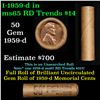 Image 1 : Shotgun Lincoln 1c roll, 1959-d 50 pcs Wrapper.