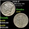 Image 1 : 1928-d Mercury Dime 10c Grades Choice AU