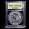 Image 2 : 1991-p Mount Rushmore Modern Commem Dollar $1 Graded ms70, Perfection BY USCG