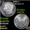 Image 1 : 1881-s Morgan Dollar $1 Grades Select Unc PL