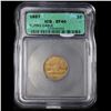 Image 2 : 1857 Flying Eagle Cent 1c Graded xf40 By ICG