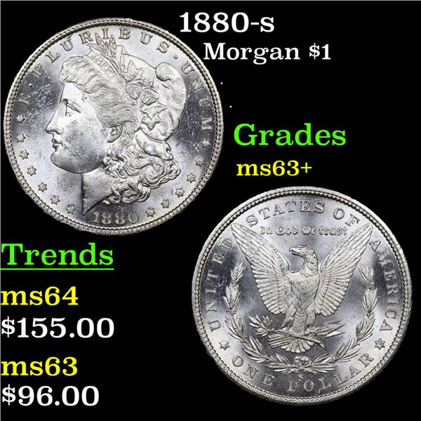 1880-s Morgan Dollar $1 Grades Select+ Unc