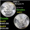 Image 1 : 1881-s Morgan Dollar $1 Grades Choice+ Unc