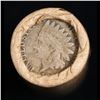 Image 3 : Mixed small cents 1c orig shotgun roll, 1917-d Wheat Cent, 1863 Indian Cent other end, Brinks Wrappe