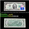 Image 1 : 1976 $2 Federal Reserve Note 1st Day of Issue, with Stamp (New York, NY) Grades Choice AU/BU Slider