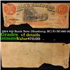 Image 1 : 1864 $10 Bank Note (Hamburg, SC) Fr-SC490-30 Grades vf details