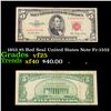 1953 $5 Red Seal United States Note Fr-1532 Grades vf+