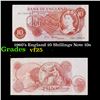 1960's England 10 Shillings Note 10s Grades vf+