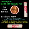 Image 1 : Shotgun Lincoln 1c roll, 1980-p 50 pcs Merchants Bank Wrapper.