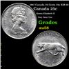 1967 Canada 25 Cents 25c KM-68 Grades Choice AU/BU Slider