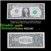 Image 1 : Group of 5 **Star Note** $1 Federal Reserve Notes, Series 1963 to 2009, AU to CU Grade Grades Choice