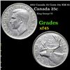 1952 Canada 25 Cents 25c KM-35 Grades xf+