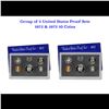 Image 1 : 2x 1972 United States Mint Proof Set! A total of 10 Coins Inside, 5 each!