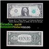 Image 1 : Group of 5 **Star Note** $1 Federal Reserve Notes, Series 1963 to 2009, AU to CU Grade Grades Choice