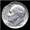 Image 2 : 1957-p Roosevelt Dime Mint Error 10c Grades Choice AU