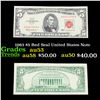 1963 $5 Red Seal United States Note Grades Select AU