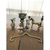 Image 4 : Brass – Horse, Coat Hanger, Candle Holders, Vase & Horse Book Ends