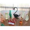 Image 2 : Lovely Hand Blown Glass Swans in Black, Green Gold, Red, Blue & Black, Green Seal, Clear Glass Puppy
