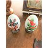 Image 7 : Raku Cat Wall Decor, Burgundy Bud Vase, Little Gem Match Holder, 2 Ceramic Eggs, 2 Keystone Ceramic 
