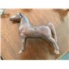 Image 5 : Selection of Decorative Horse Decor – Ceramic/Wood/Metal, Cowboy Gravy Boat, Embosses Horse Champagn