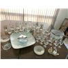 Image 1 : Huge Asst of Crystal & Glass incl Mid Century Modern Serving Dish, Salt/Pepper Shakers, Bowls, Glass