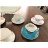 Image 3 : 6 Teacups/Saucers incl Aynsley, Melba, Colclough, & Serving Platter