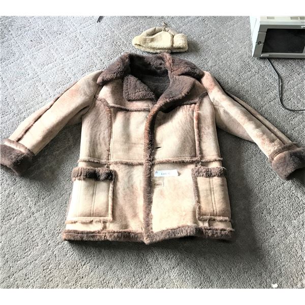 Men's Mirabel Sheepskin & Leather Coat and Hat