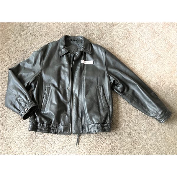 Bostonian Men's Black Leather Jacket from Moore's
