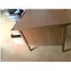 Image 4 : 6 Drawer Wood Desk w Key and Swivel Desk Chair