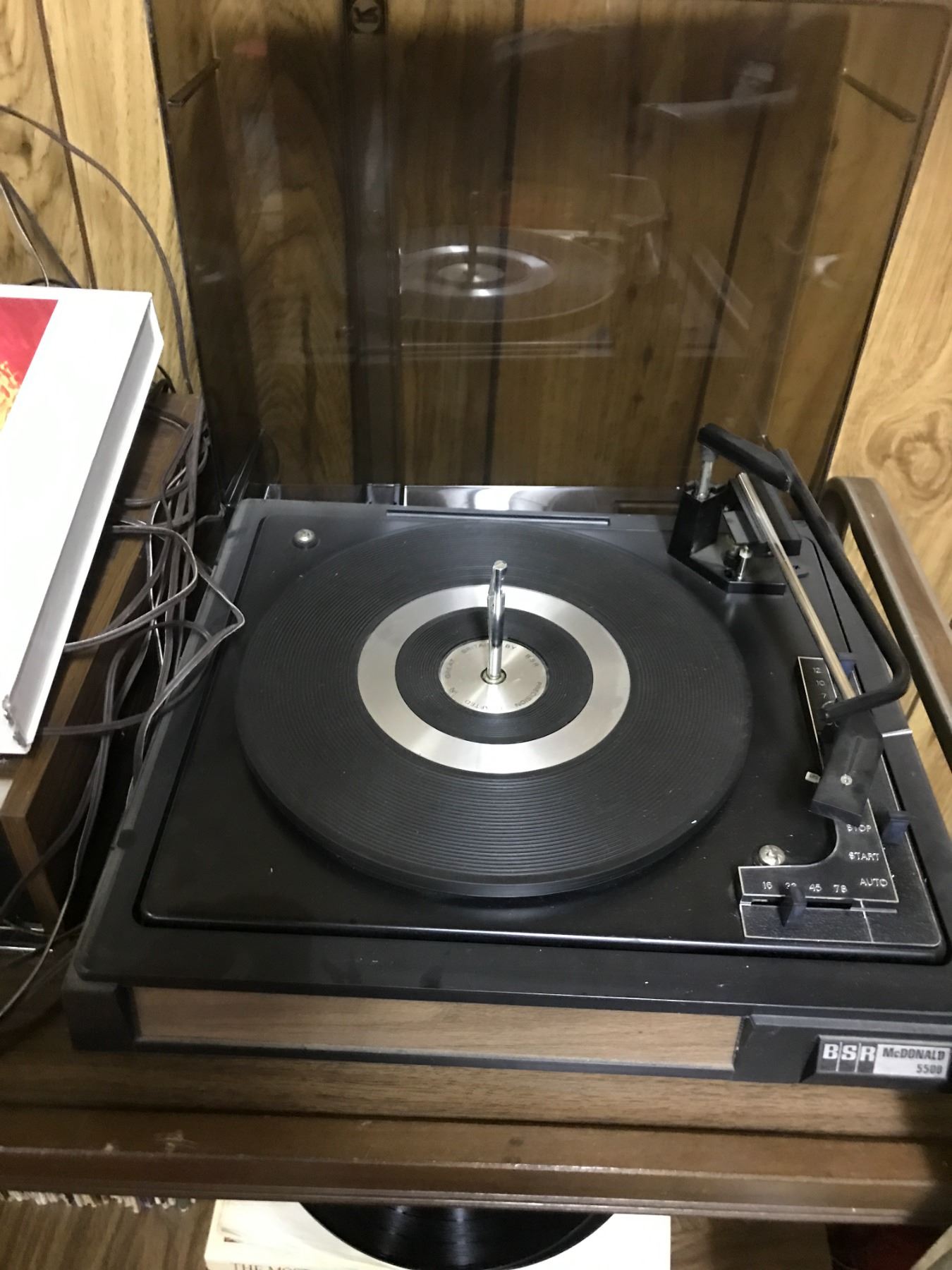 BSR McDonald 5500 Record Player, Amplifier, 4 Speakers, Gone w the Wind