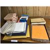 Image 4 : Wood 3 Drawer Desk, Asst Paper, 2 & 3 Drawer Filing Cabinets