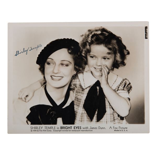 A Shirley Temple Signed Photograph.