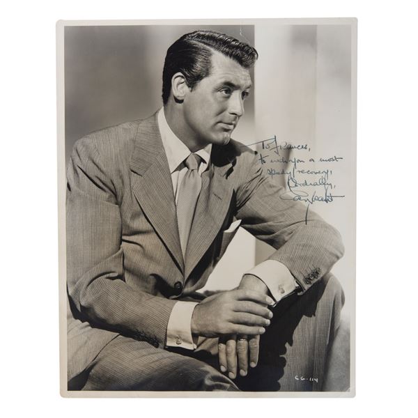 A Cary Grant Signed Oversized Photo.