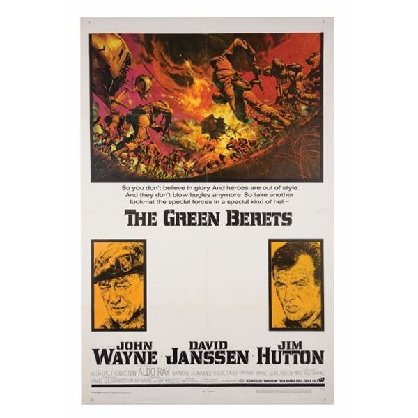 A "The Green Berets" One Sheet Poster.